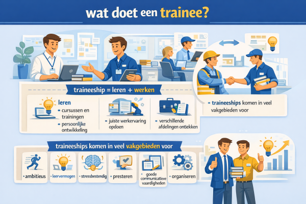 Alles over het beroep trainee Wat doet een trainee